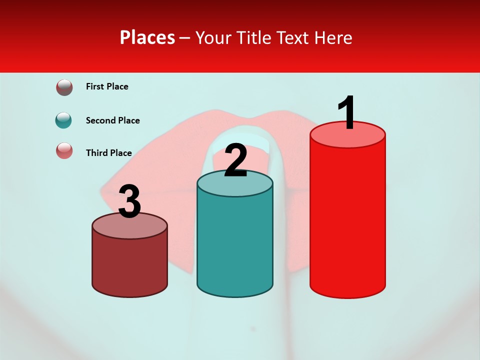 A Woman With A Red Lipstick On Her Lips PowerPoint Template