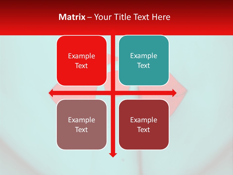 A Woman With A Red Lipstick On Her Lips PowerPoint Template