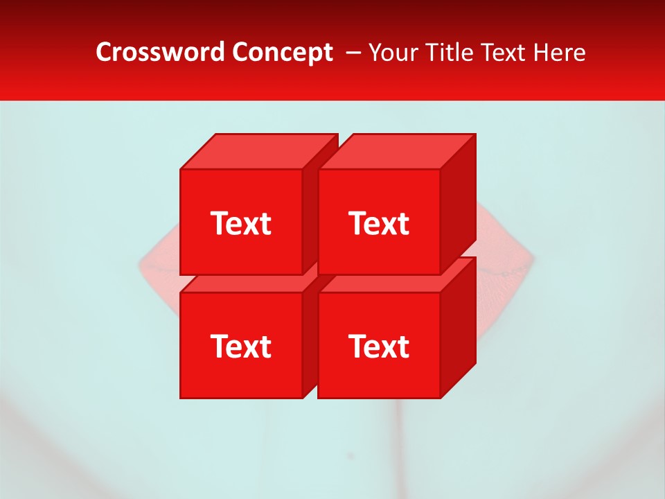 A Woman With A Red Lipstick On Her Lips PowerPoint Template