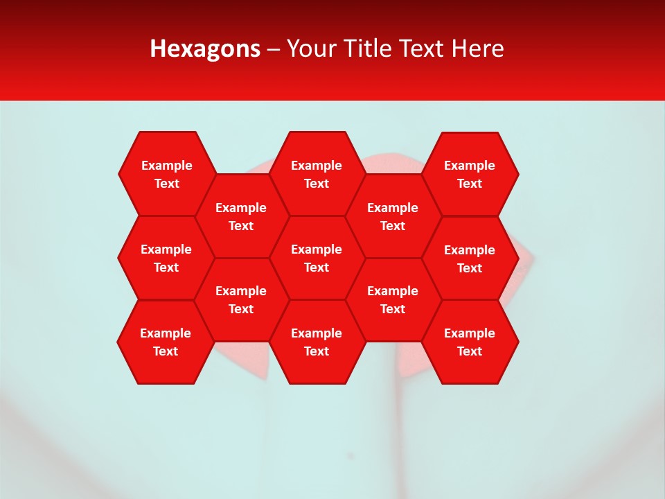 A Woman With A Red Lipstick On Her Lips PowerPoint Template