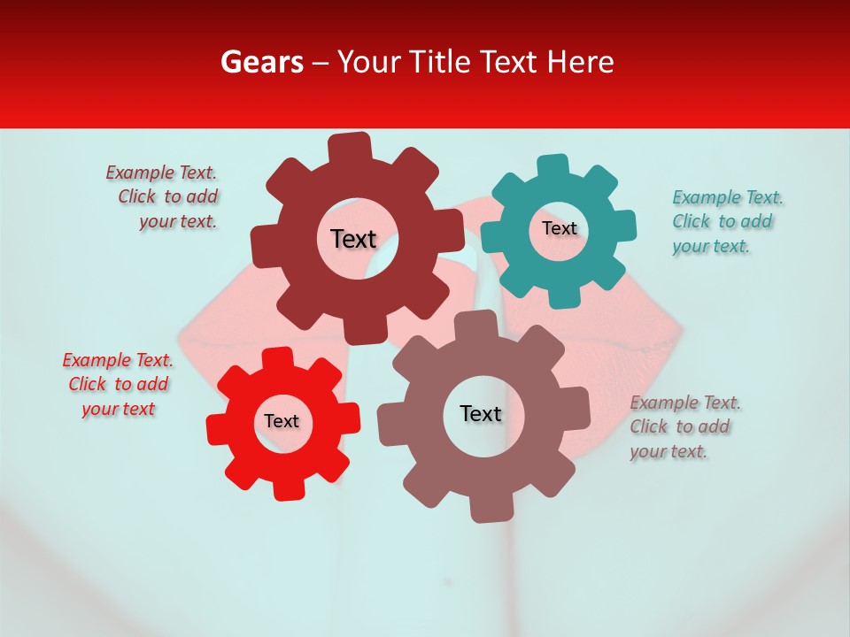 A Woman With A Red Lipstick On Her Lips PowerPoint Template