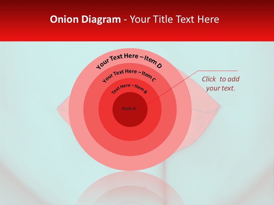 A Woman With A Red Lipstick On Her Lips PowerPoint Template