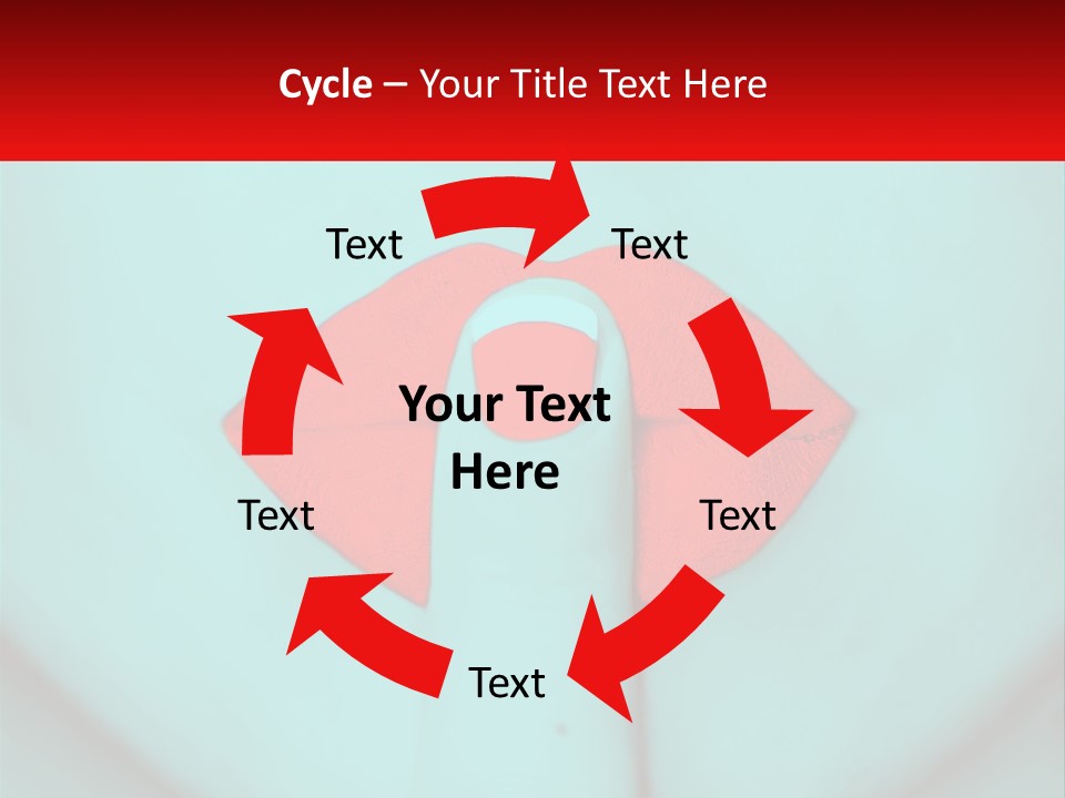 A Woman With A Red Lipstick On Her Lips PowerPoint Template