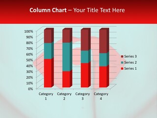 A Woman With A Red Lipstick On Her Lips PowerPoint Template