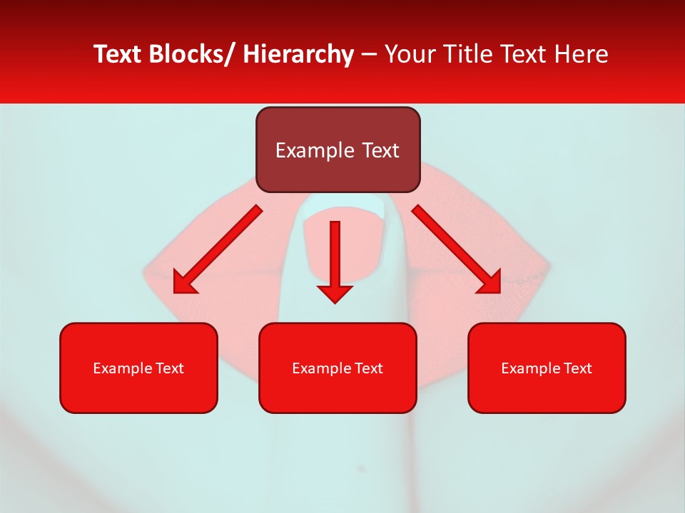 A Woman With A Red Lipstick On Her Lips PowerPoint Template