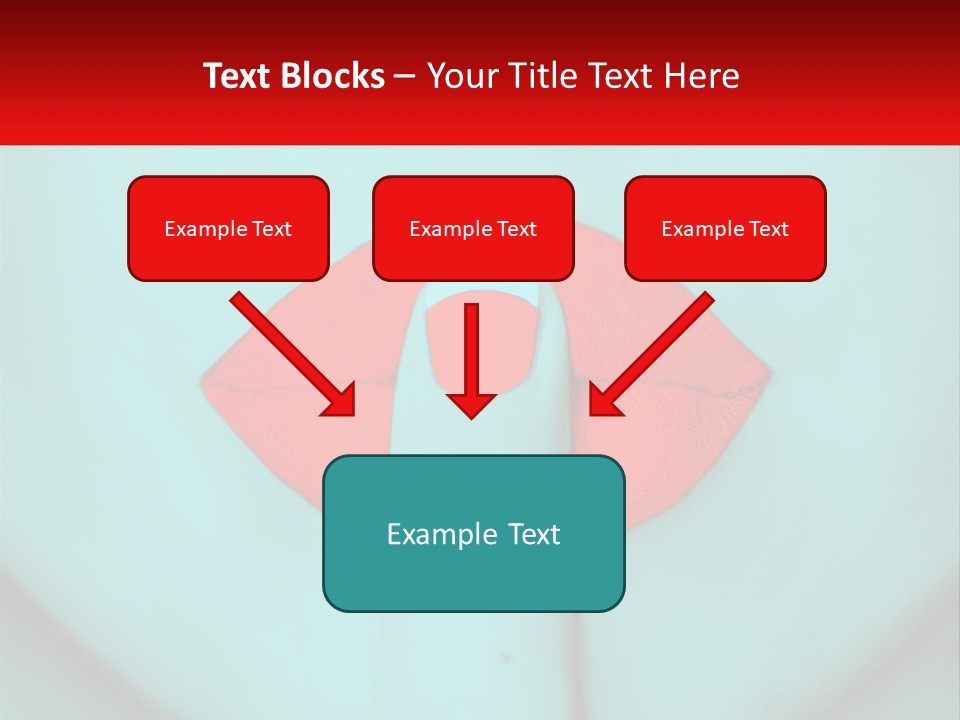 A Woman With A Red Lipstick On Her Lips PowerPoint Template