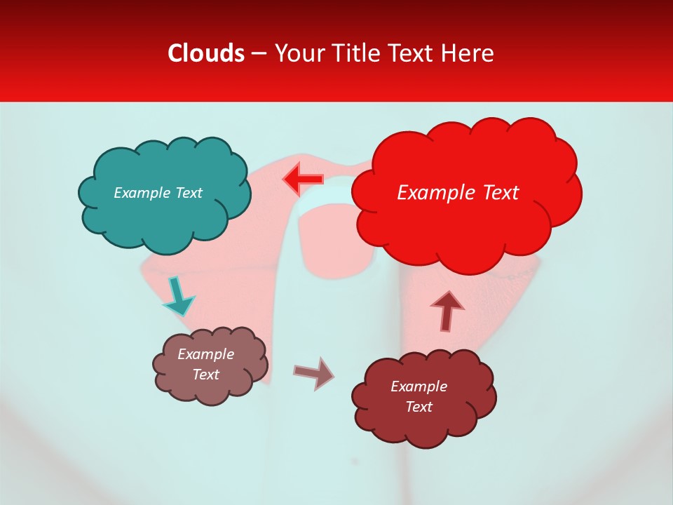 A Woman With A Red Lipstick On Her Lips PowerPoint Template