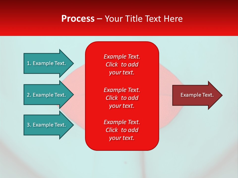 A Woman With A Red Lipstick On Her Lips PowerPoint Template