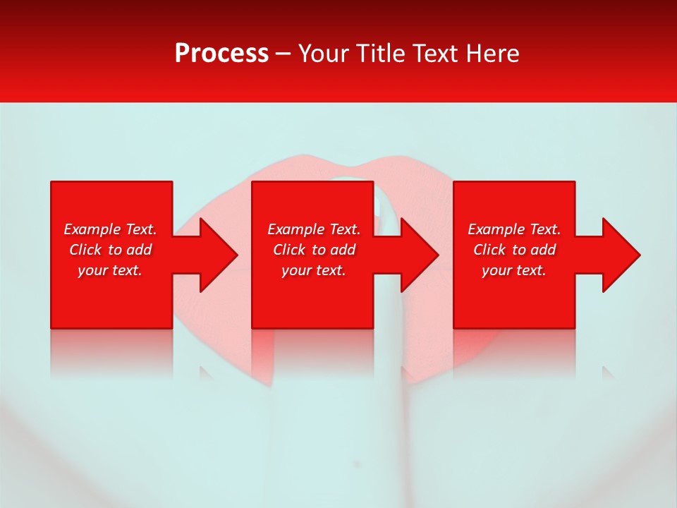 A Woman With A Red Lipstick On Her Lips PowerPoint Template