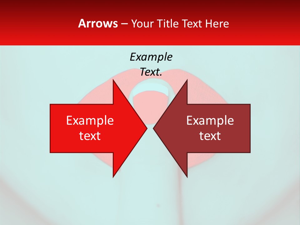 A Woman With A Red Lipstick On Her Lips PowerPoint Template