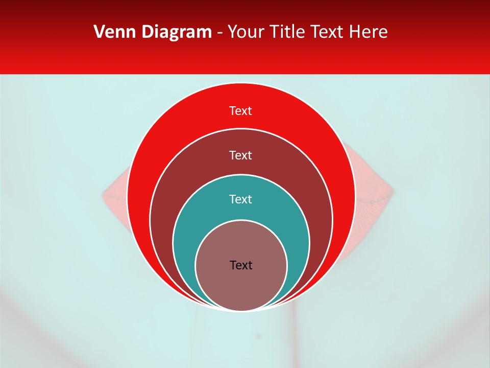 A Woman With A Red Lipstick On Her Lips PowerPoint Template