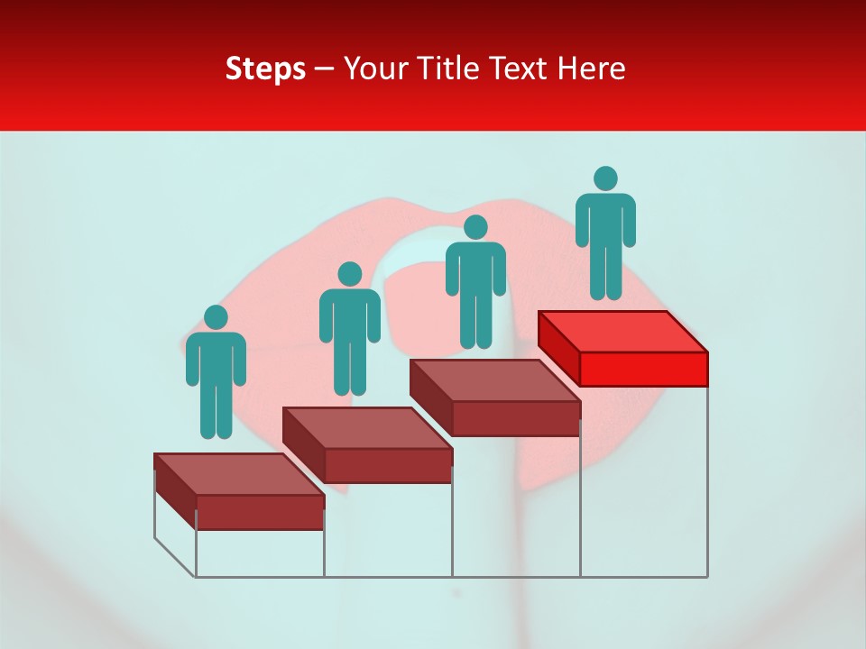 A Woman With A Red Lipstick On Her Lips PowerPoint Template