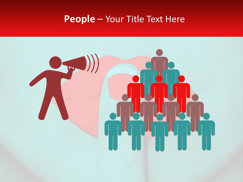 A Woman With A Red Lipstick On Her Lips PowerPoint Template