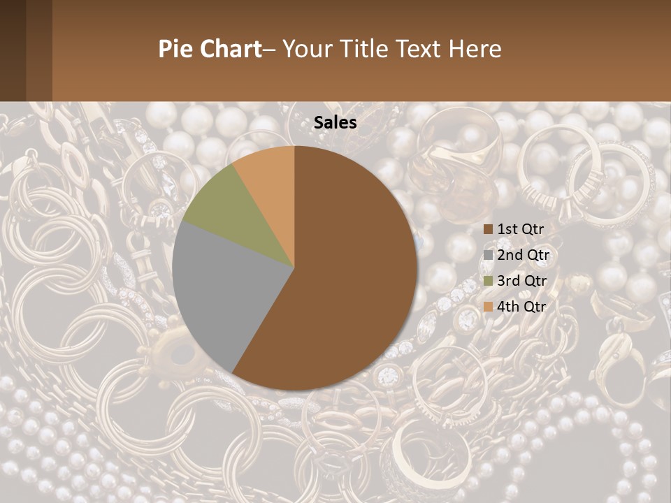 A Bunch Of Pearls And Jewelry On A Table PowerPoint Template
