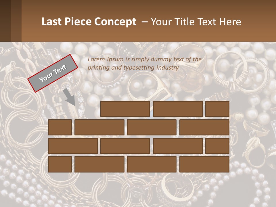 A Bunch Of Pearls And Jewelry On A Table PowerPoint Template