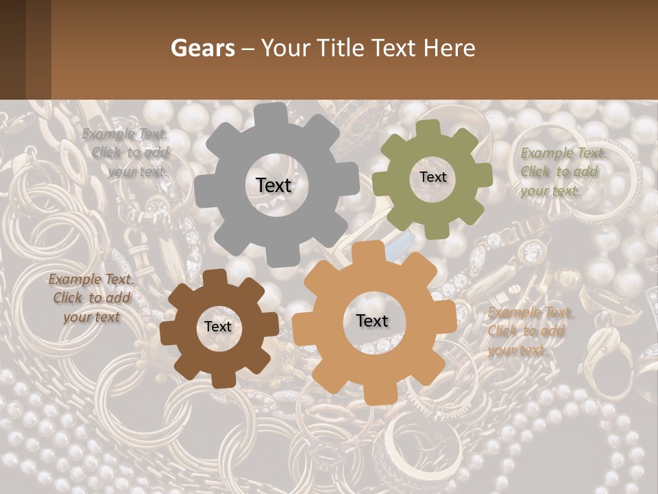 A Bunch Of Pearls And Jewelry On A Table PowerPoint Template