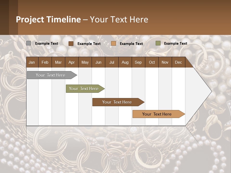 A Bunch Of Pearls And Jewelry On A Table PowerPoint Template