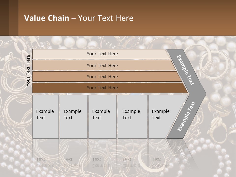 A Bunch Of Pearls And Jewelry On A Table PowerPoint Template