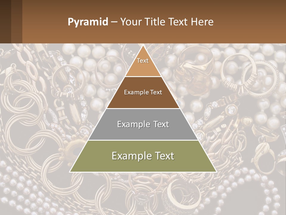 A Bunch Of Pearls And Jewelry On A Table PowerPoint Template