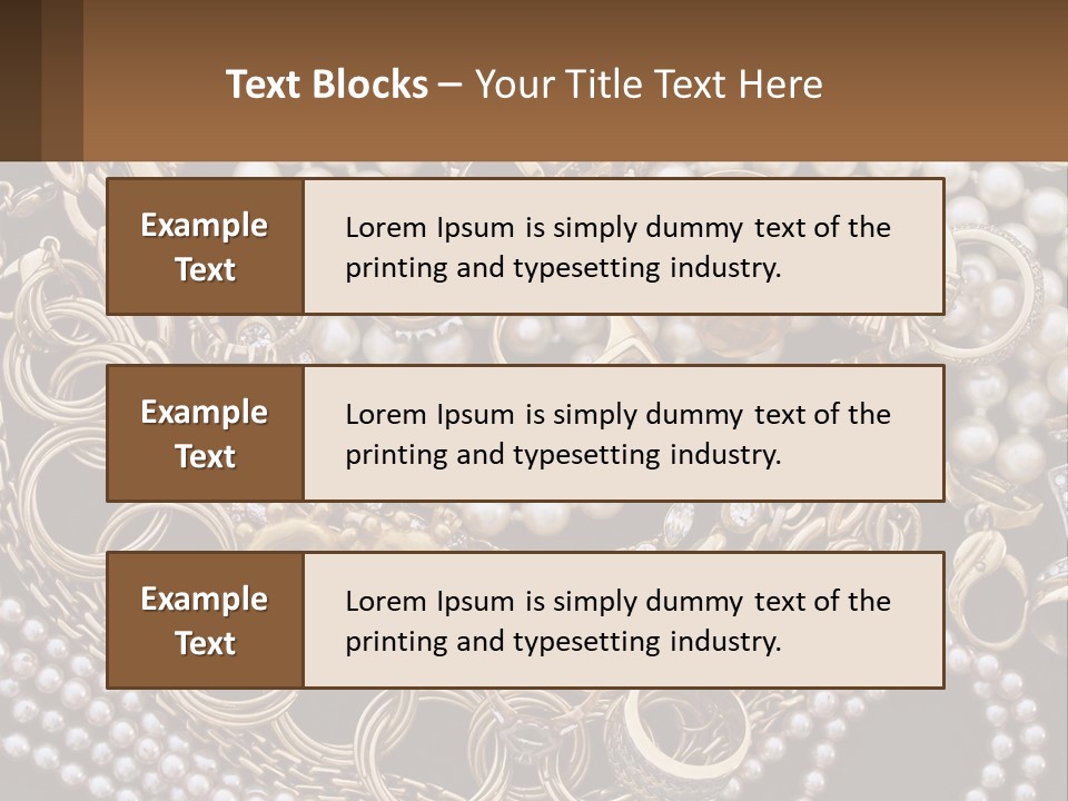 A Bunch Of Pearls And Jewelry On A Table PowerPoint Template