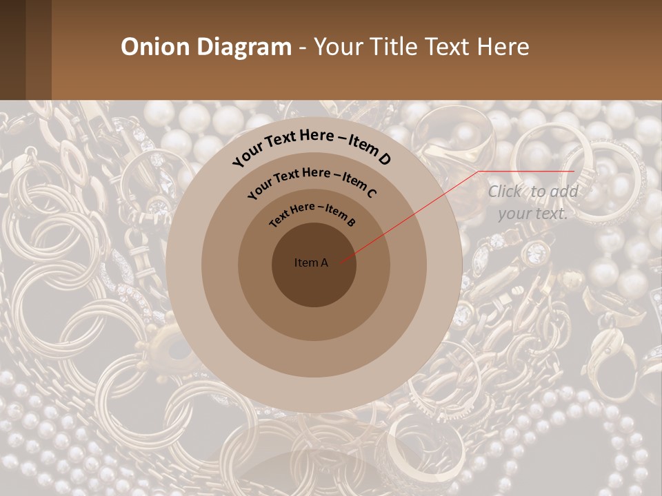 A Bunch Of Pearls And Jewelry On A Table PowerPoint Template