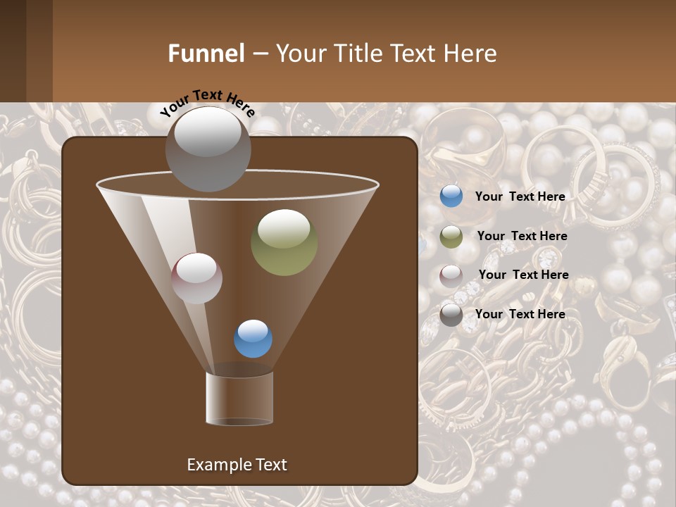 A Bunch Of Pearls And Jewelry On A Table PowerPoint Template