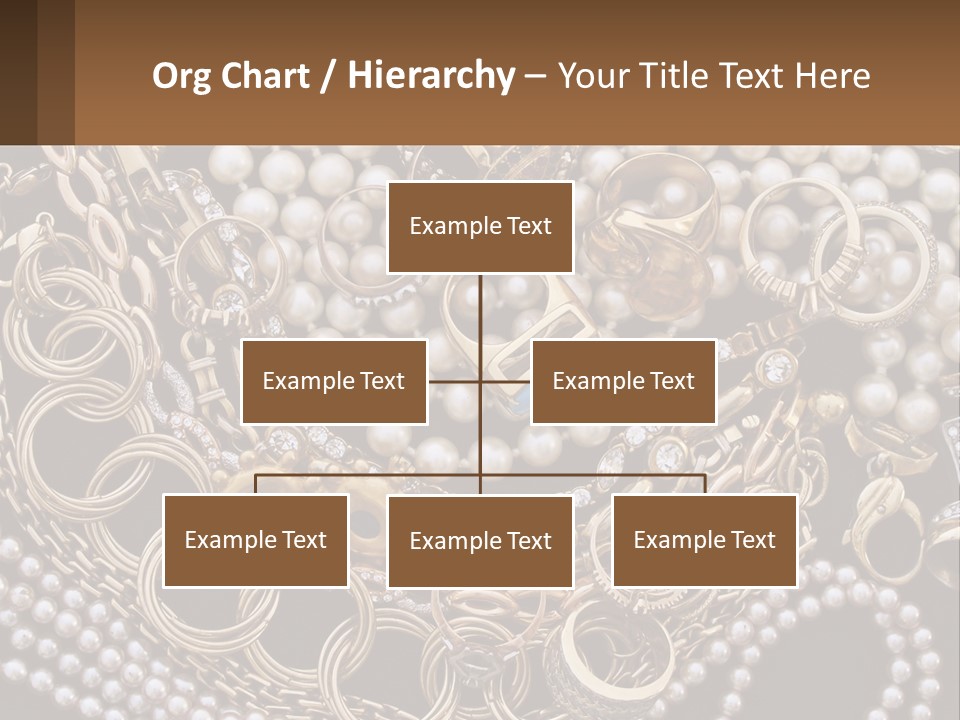 A Bunch Of Pearls And Jewelry On A Table PowerPoint Template