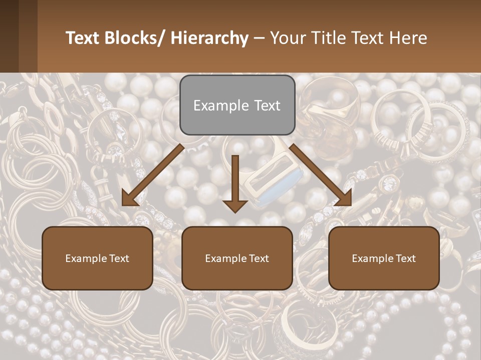 A Bunch Of Pearls And Jewelry On A Table PowerPoint Template