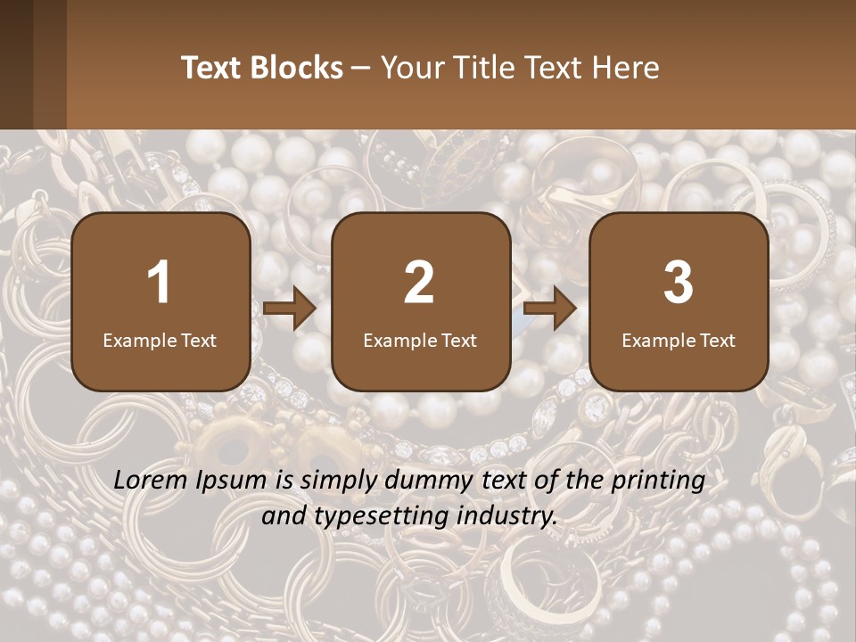 A Bunch Of Pearls And Jewelry On A Table PowerPoint Template