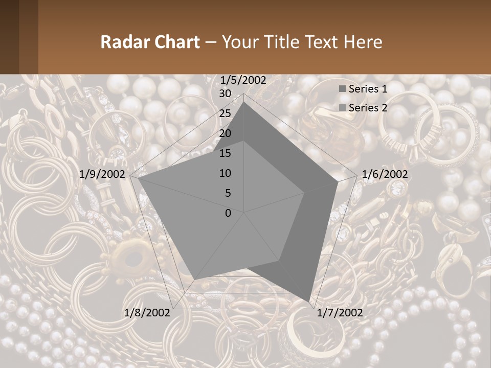 A Bunch Of Pearls And Jewelry On A Table PowerPoint Template