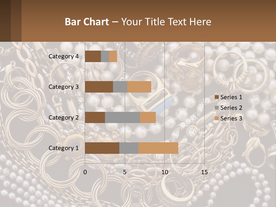 A Bunch Of Pearls And Jewelry On A Table PowerPoint Template