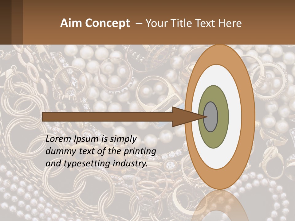 A Bunch Of Pearls And Jewelry On A Table PowerPoint Template