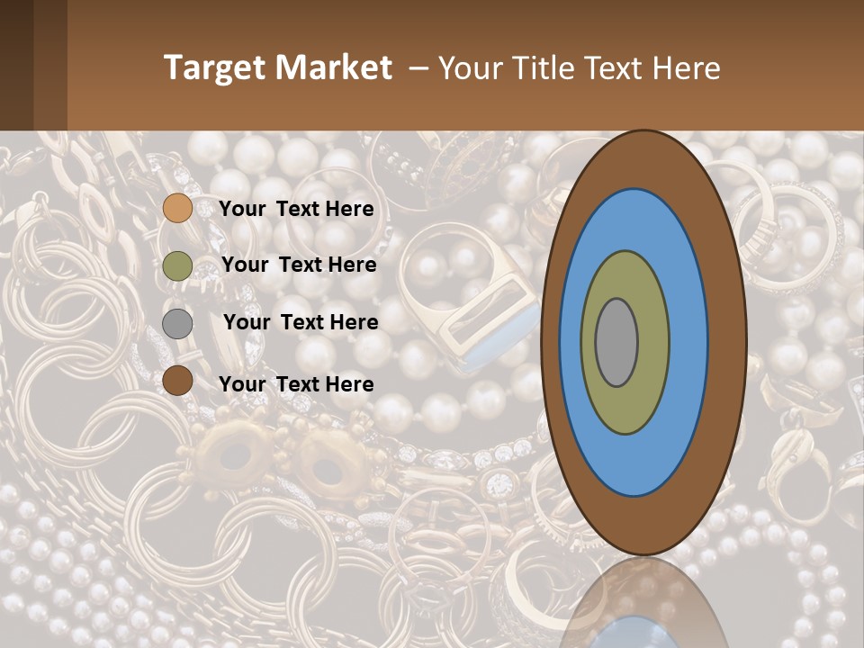 A Bunch Of Pearls And Jewelry On A Table PowerPoint Template