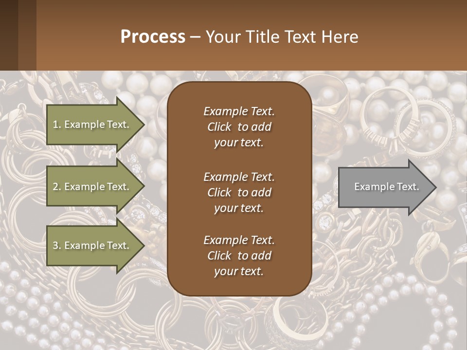 A Bunch Of Pearls And Jewelry On A Table PowerPoint Template