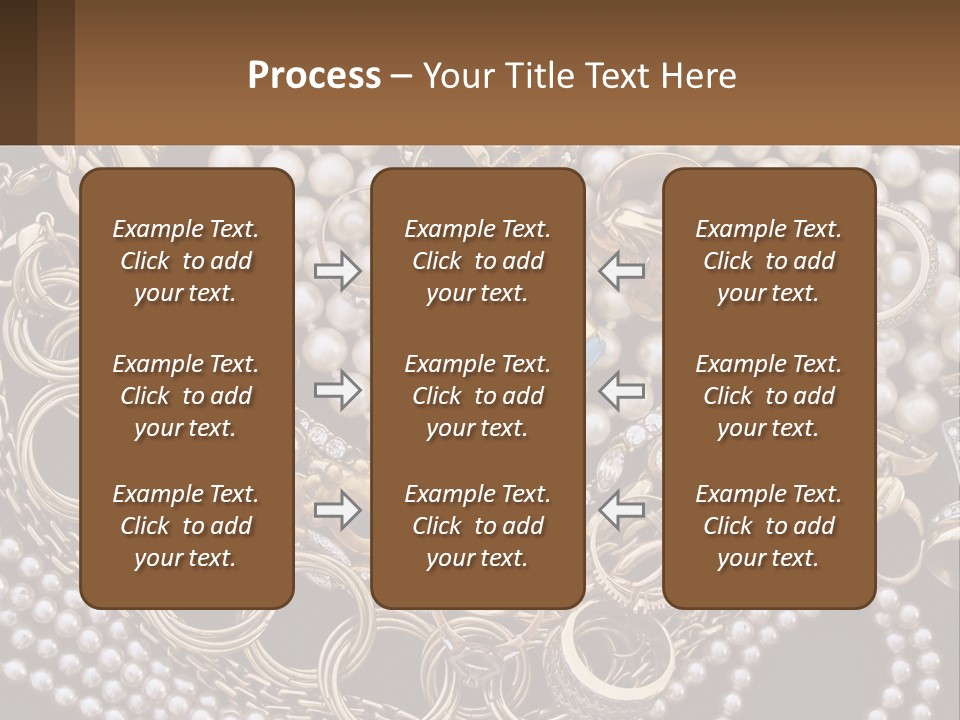 A Bunch Of Pearls And Jewelry On A Table PowerPoint Template