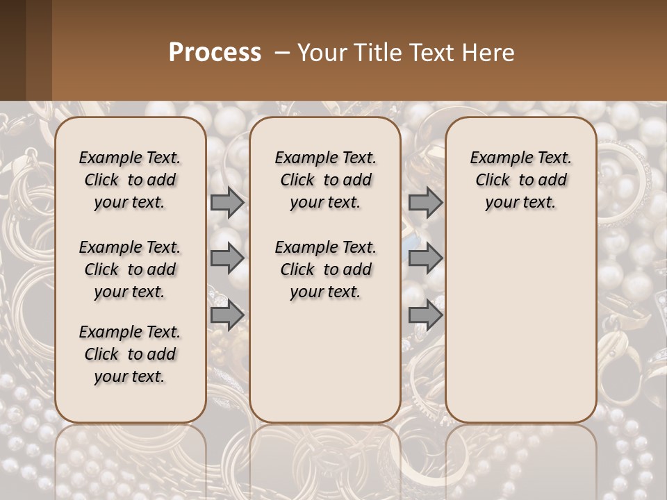 A Bunch Of Pearls And Jewelry On A Table PowerPoint Template