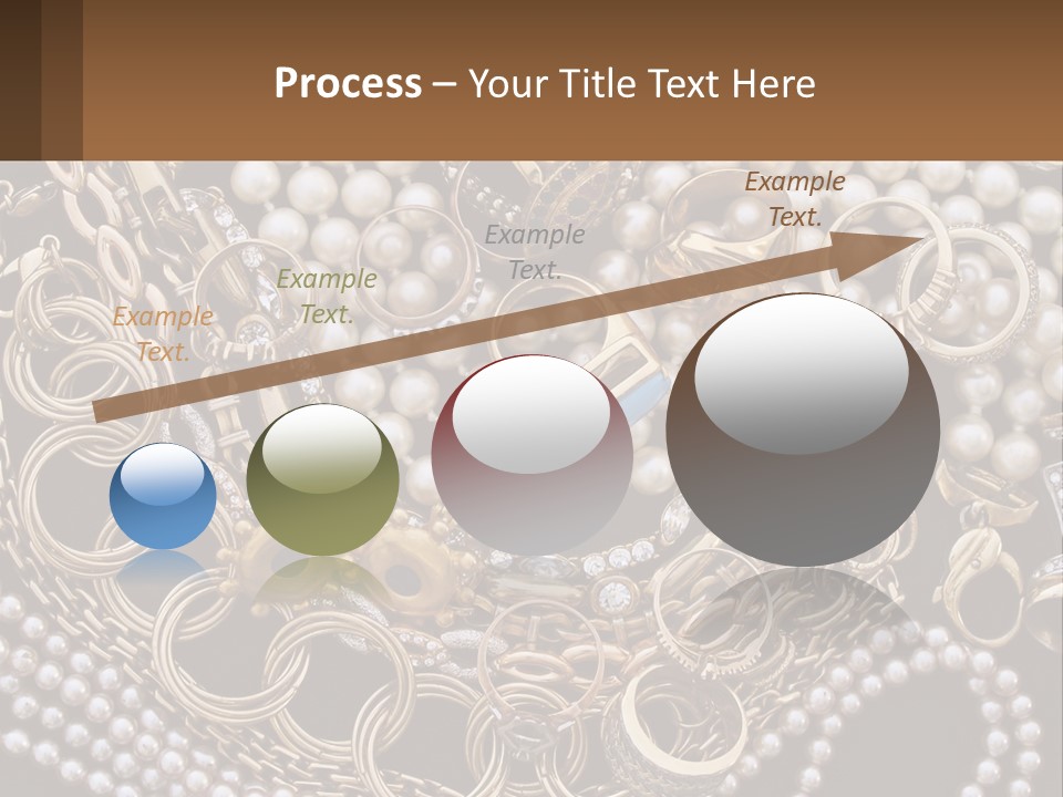 A Bunch Of Pearls And Jewelry On A Table PowerPoint Template