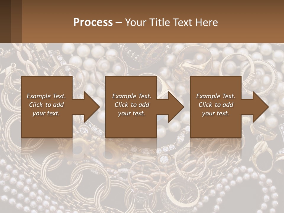A Bunch Of Pearls And Jewelry On A Table PowerPoint Template