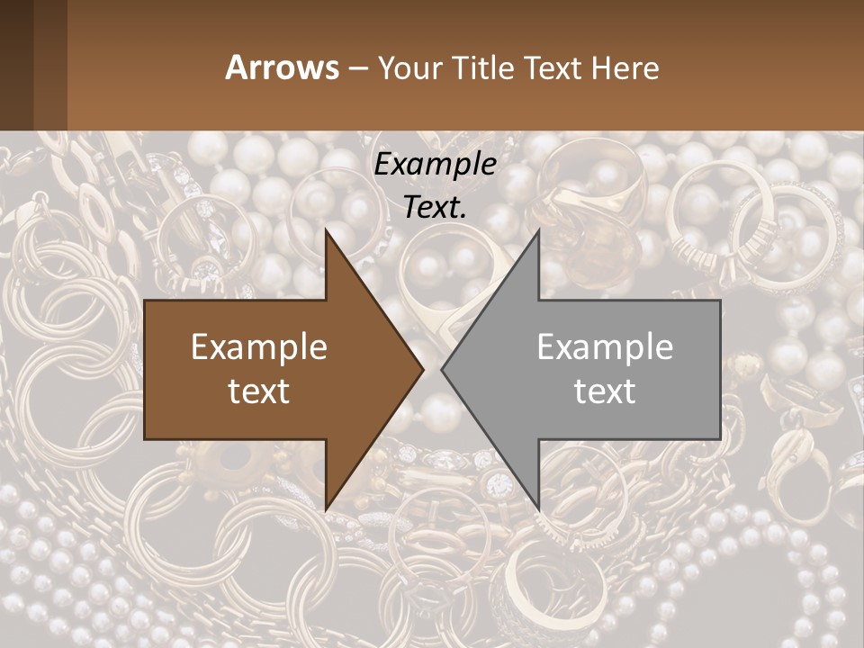 A Bunch Of Pearls And Jewelry On A Table PowerPoint Template