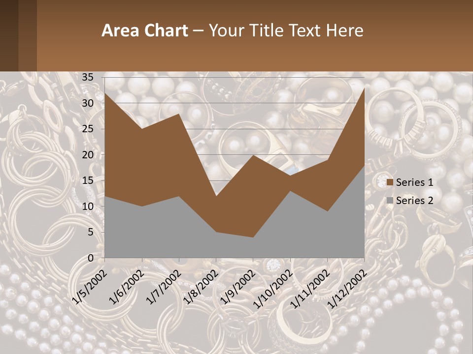 A Bunch Of Pearls And Jewelry On A Table PowerPoint Template