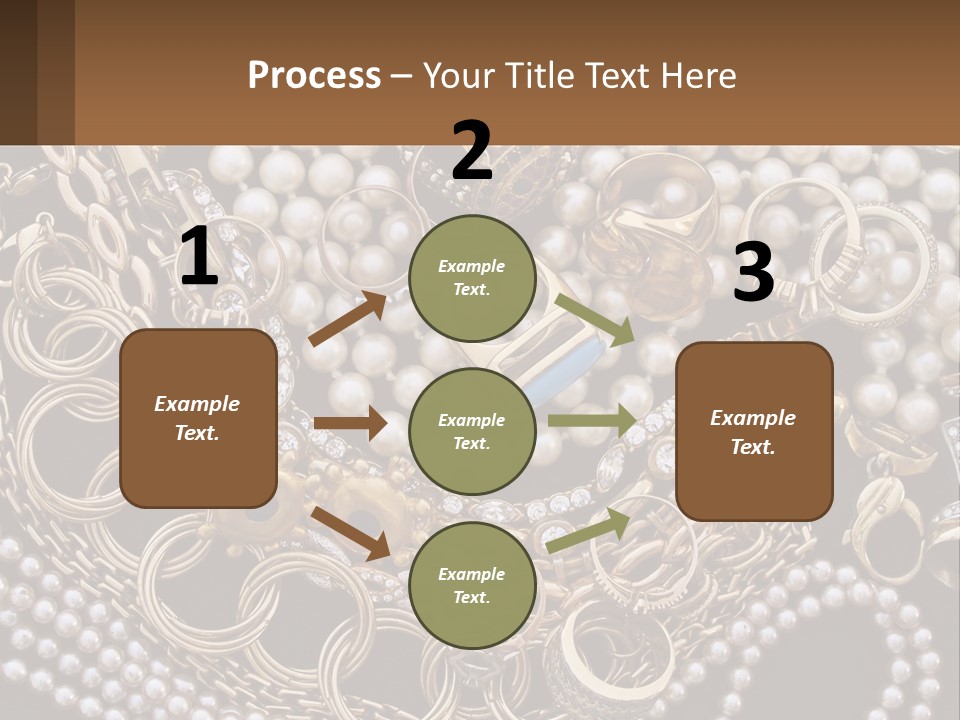 A Bunch Of Pearls And Jewelry On A Table PowerPoint Template