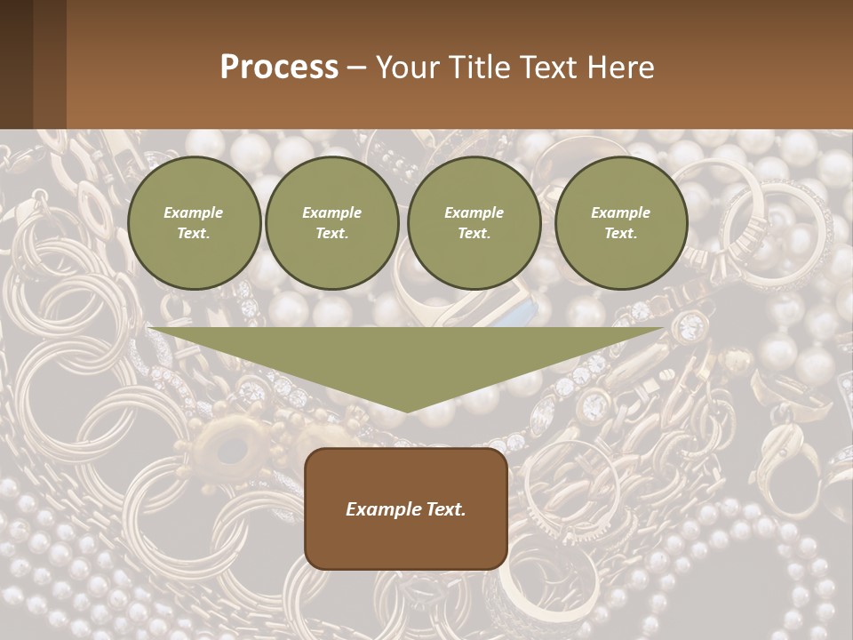 A Bunch Of Pearls And Jewelry On A Table PowerPoint Template