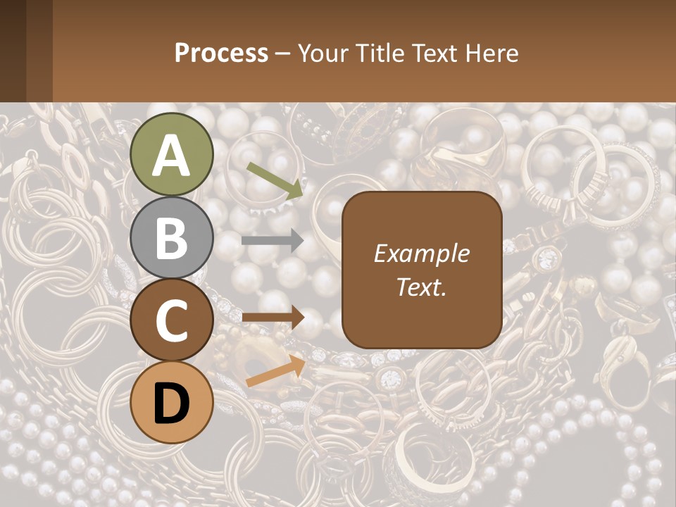 A Bunch Of Pearls And Jewelry On A Table PowerPoint Template