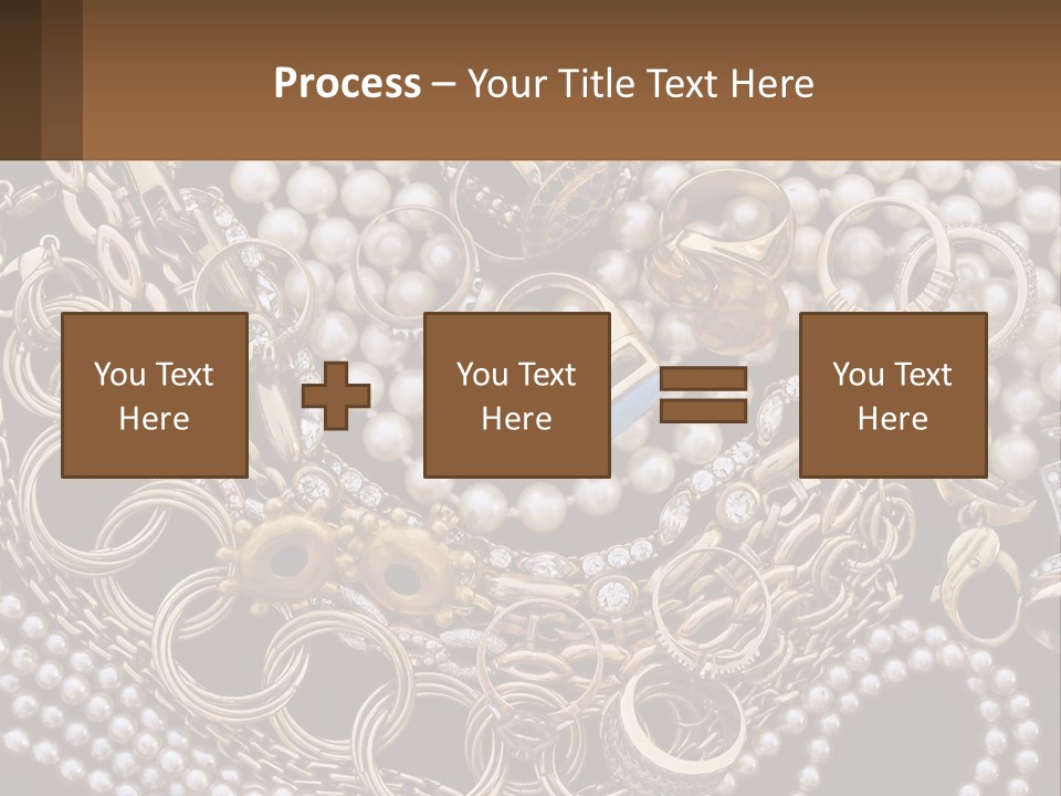 A Bunch Of Pearls And Jewelry On A Table PowerPoint Template