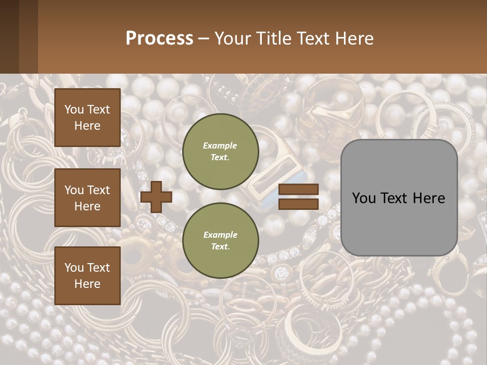 A Bunch Of Pearls And Jewelry On A Table PowerPoint Template