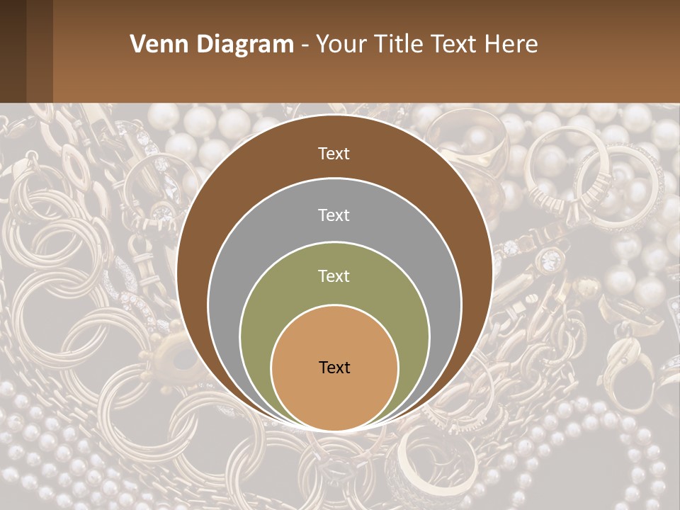 A Bunch Of Pearls And Jewelry On A Table PowerPoint Template