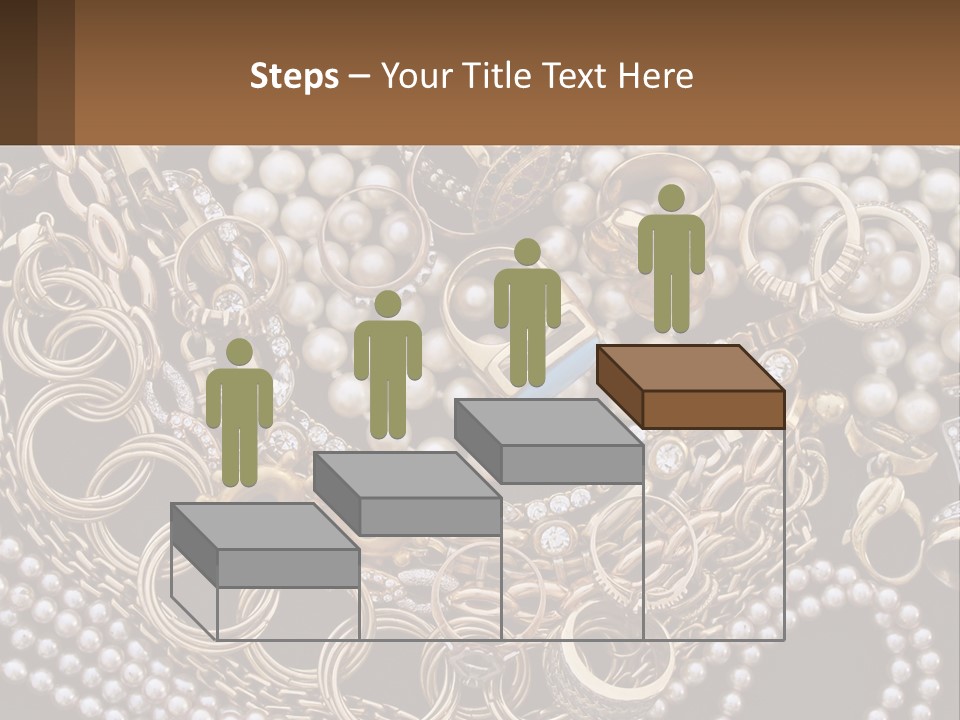 A Bunch Of Pearls And Jewelry On A Table PowerPoint Template