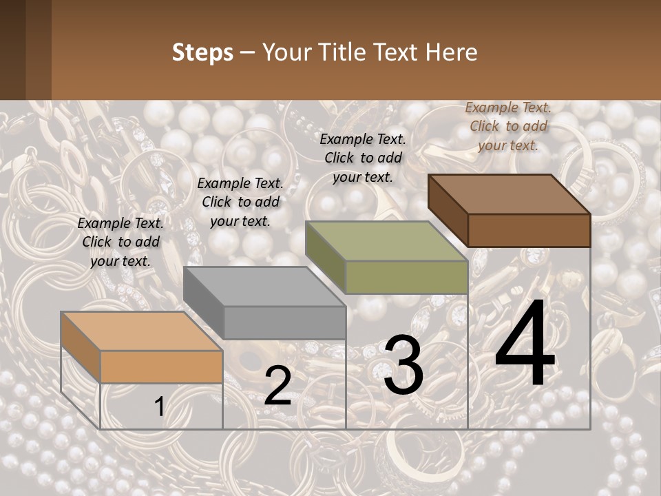 A Bunch Of Pearls And Jewelry On A Table PowerPoint Template