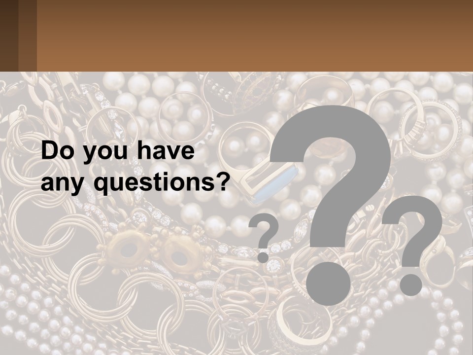 A Bunch Of Pearls And Jewelry On A Table PowerPoint Template