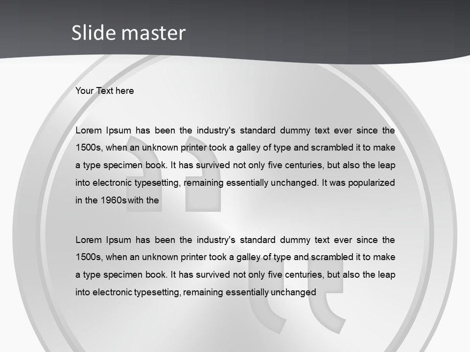 A Metal Plate With A Circular Design On It PowerPoint Template